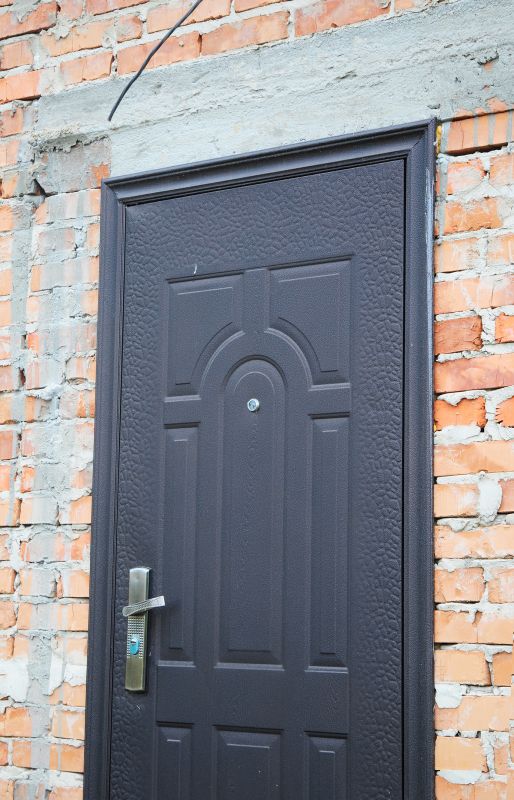 Steel Front Door Installation in Summer